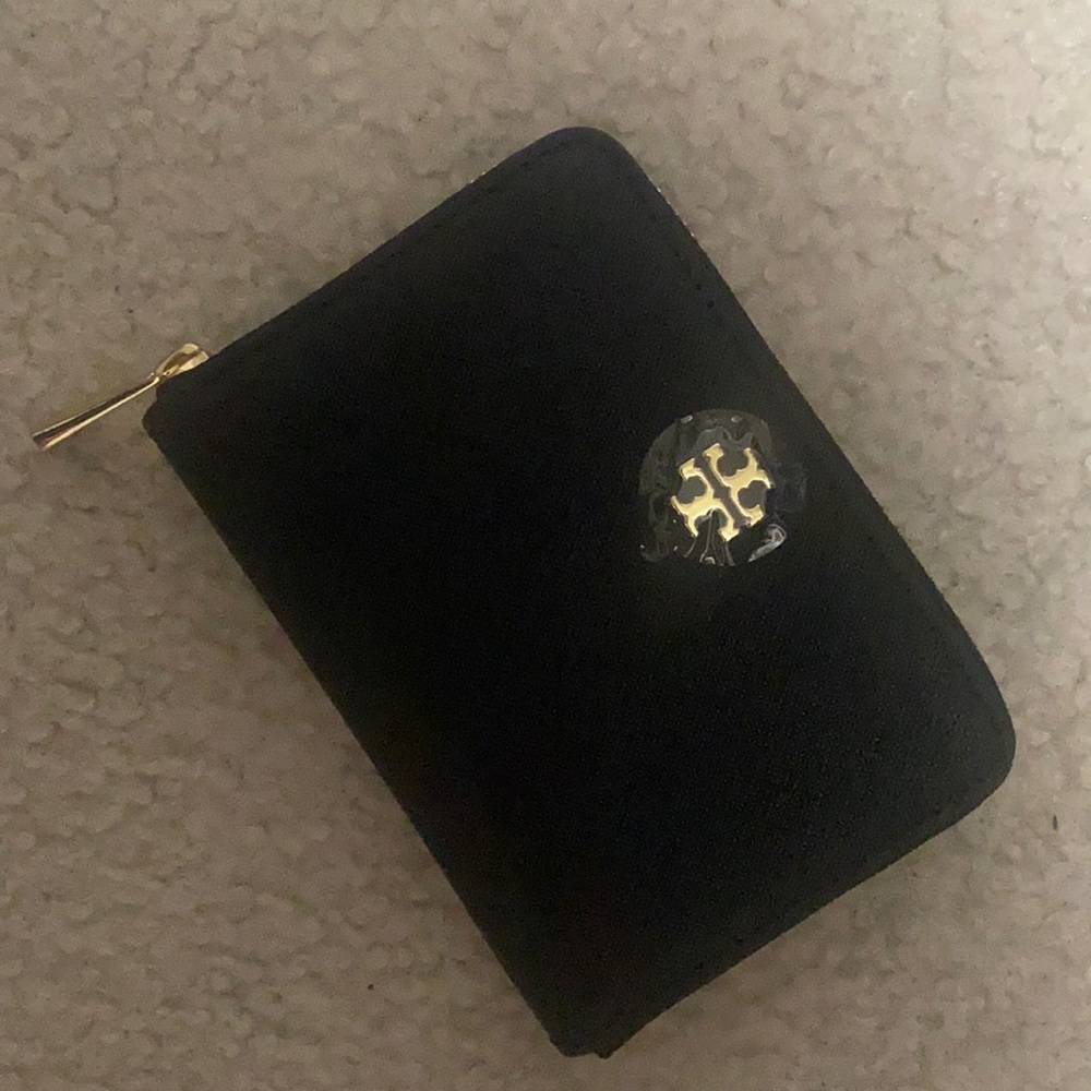 Nwt Tory Burch Emerson Zip Coin Case - Black